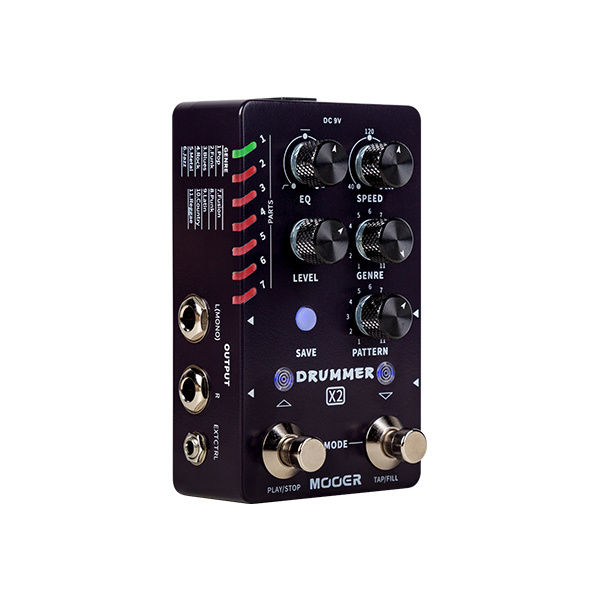 Thumbnail: MOOER DUAL FOOTSWITCH DRUMMER X2 M728 DRUM MACHINE PEDAL