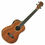 Thumbnail: TIKI 5 SERIES MAHOGANY SOLID TOP ELECTRO BARITONE UKULELE W/ HARD CASE NAT SATIN