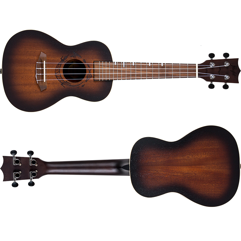 Thumbnail: FLIGHT DUC380 AMBER CONCERT UKULELE