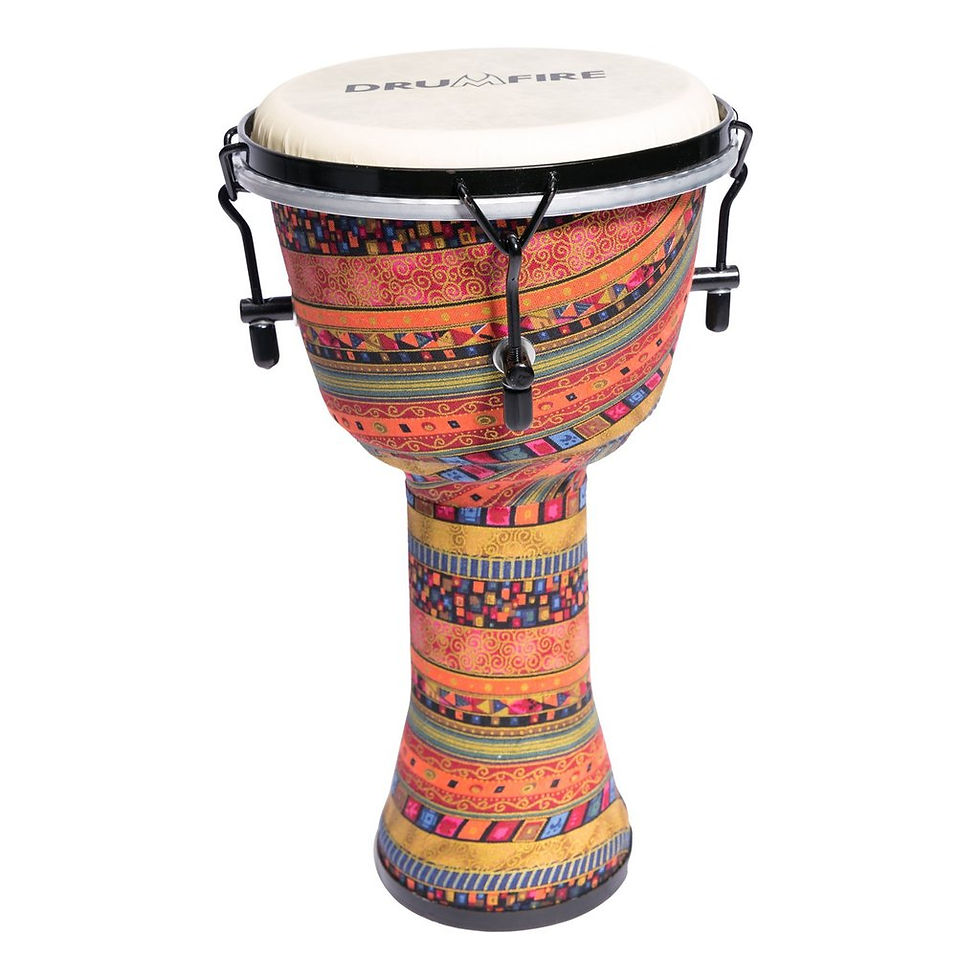 Thumbnail: DRUMFIRE 8" TUNEABLE SYNTHETIC HEAD DJEMBE (MULTICOLOR)
