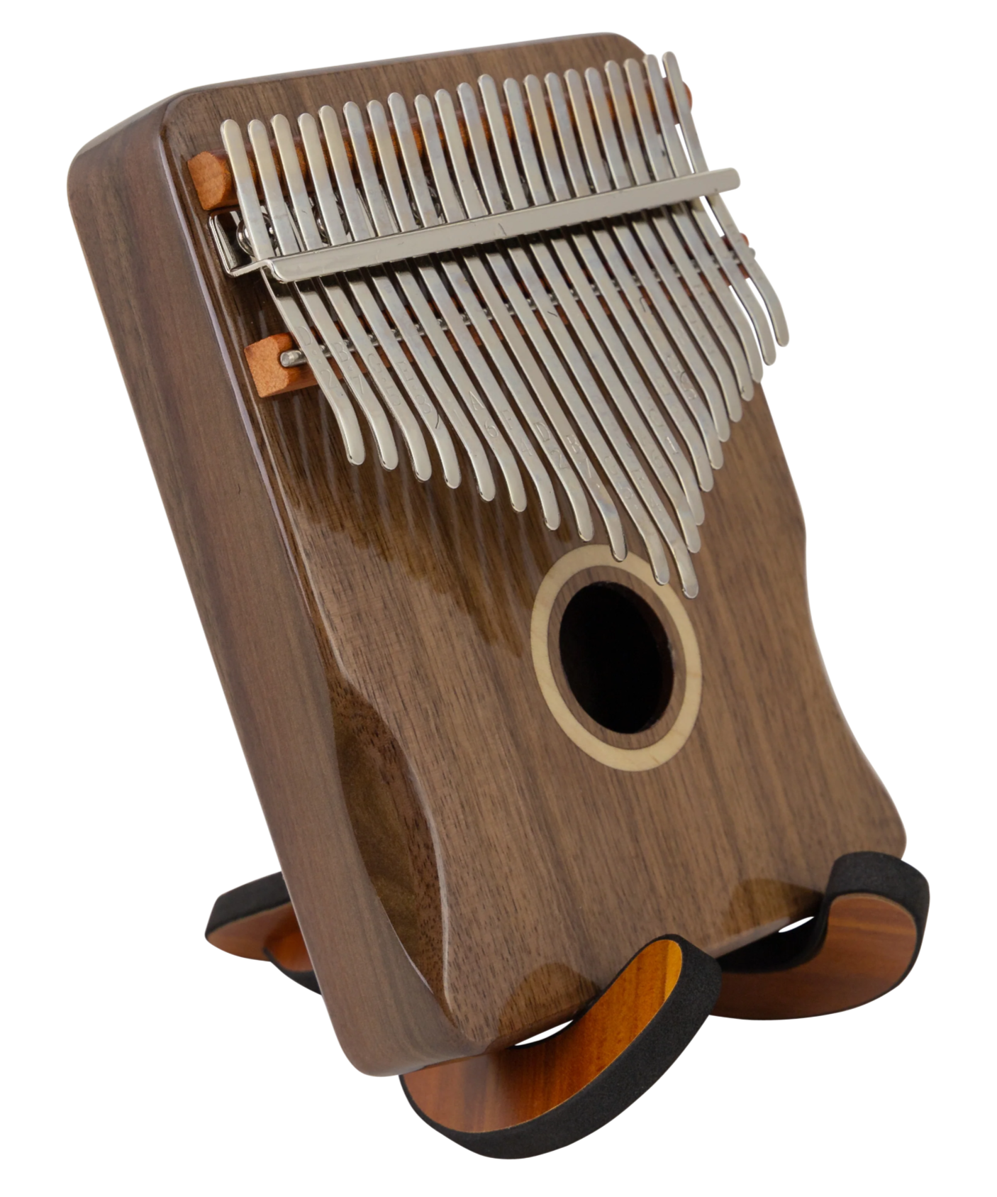 CEGA 21-KEY BOX KALIMBA 21CKW00-XC, STAND & CASE - NATURAL ROSEWOOD FINISH