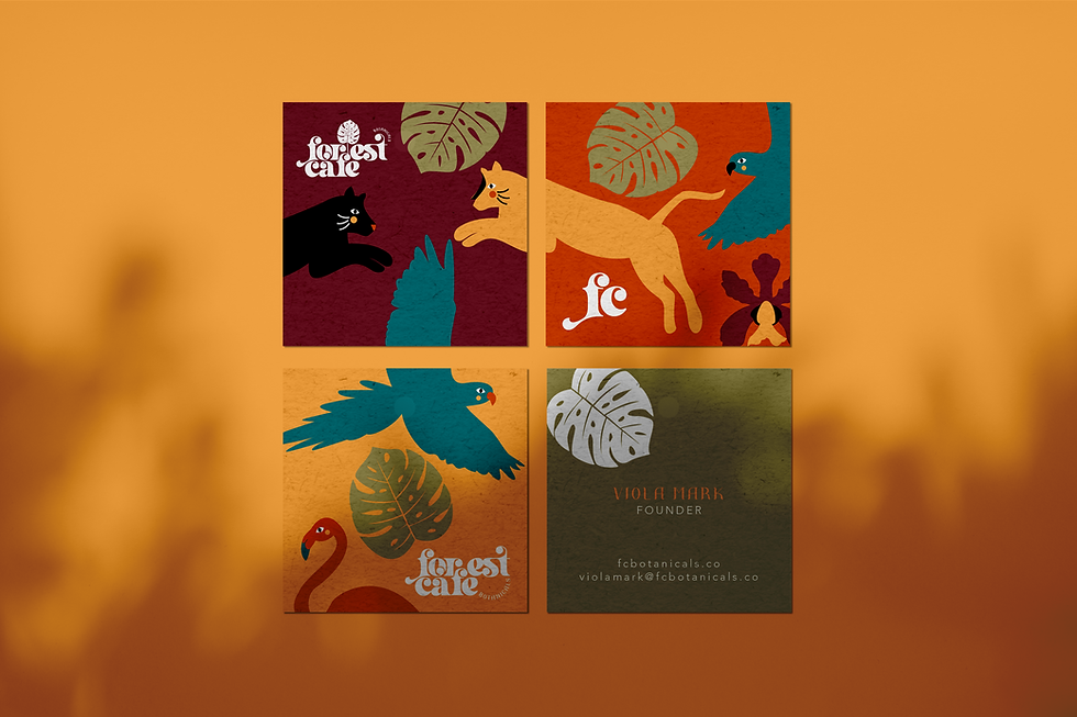 Forest Botanicals Business Cards Design