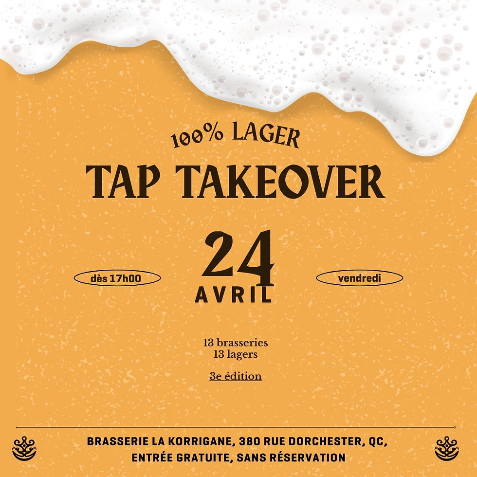 TAP TAKEOVER 100% LAGER