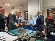 Antony and Boris Johnson on a visit to Burnley College