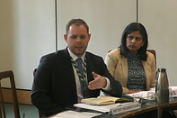 Antony speaking in a select committee meeting