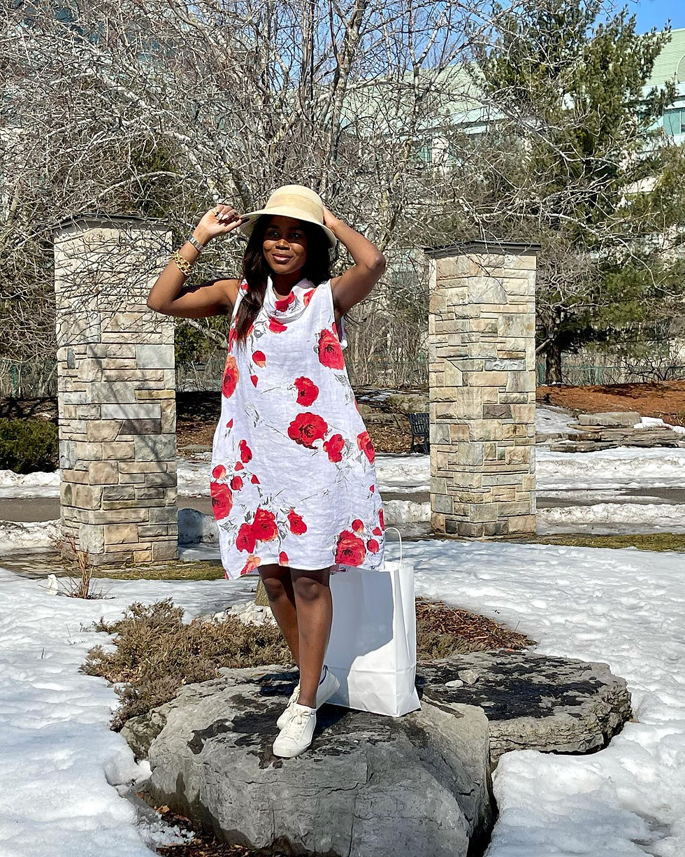 Miniature : Cowl Neck Floral Print Tank Dress