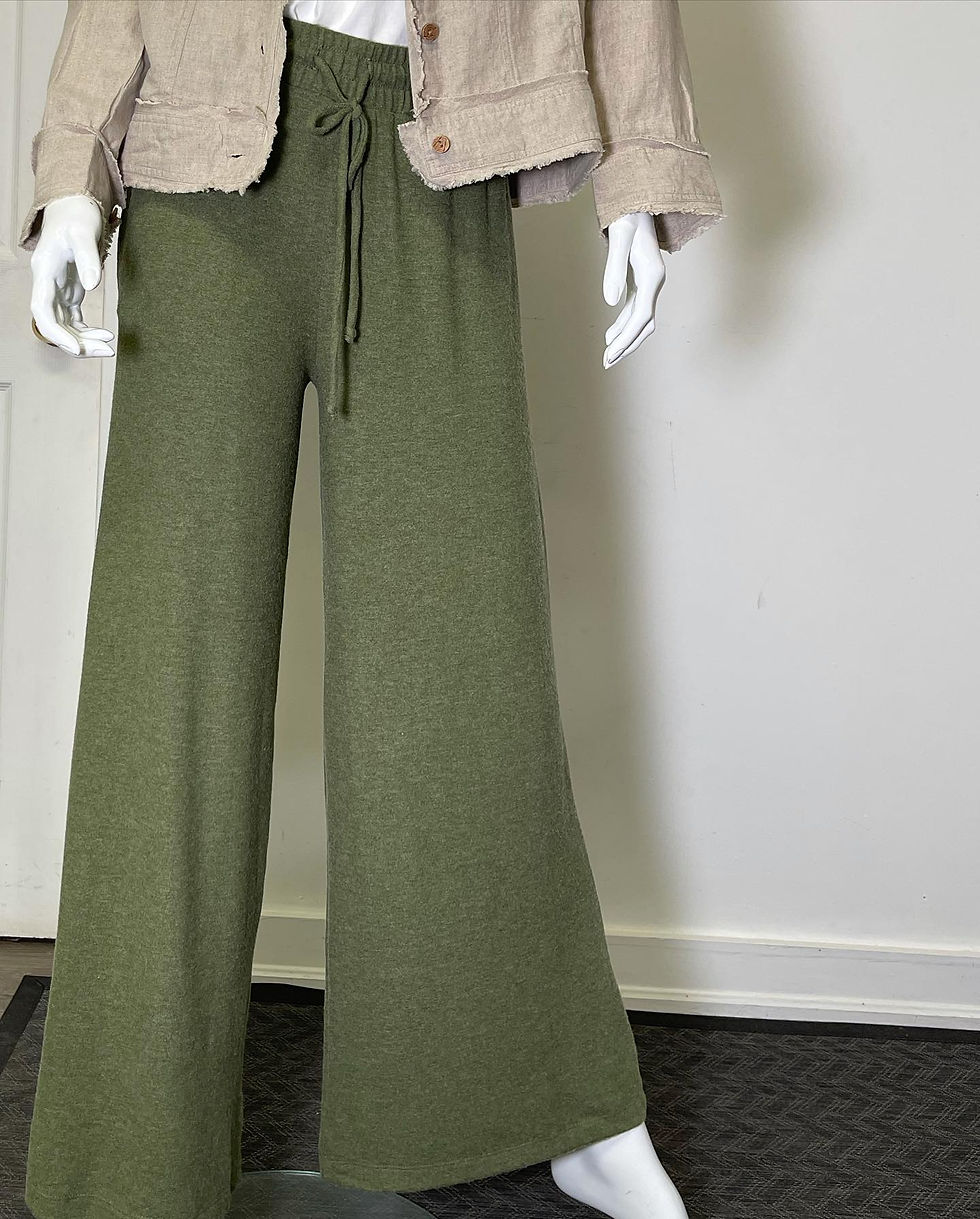 Thumbnail: Soft Solid Soft Wide Leg Pants