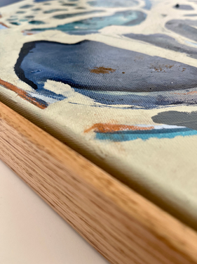 framed commissioned abstract art by Monique Storey