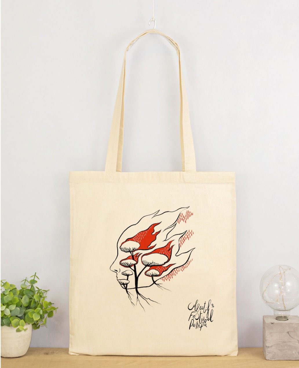 TOTE BAG TRISTESSE ANIMAL NOIR