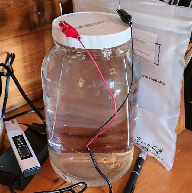 My colloidal silver generator.