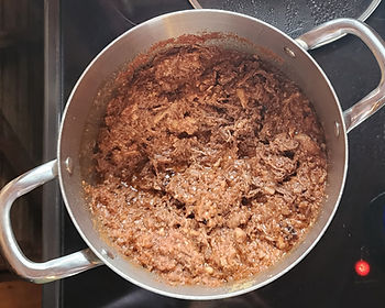 Tender, juicy shredded pork. Tender, juicy shredded pork.