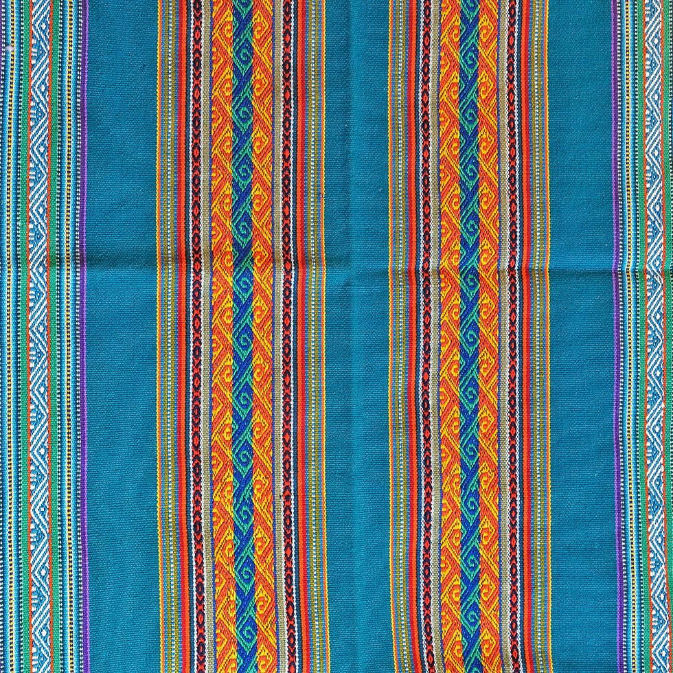 Aguayo Tuch Bolivien Schafwolle Vorderseite