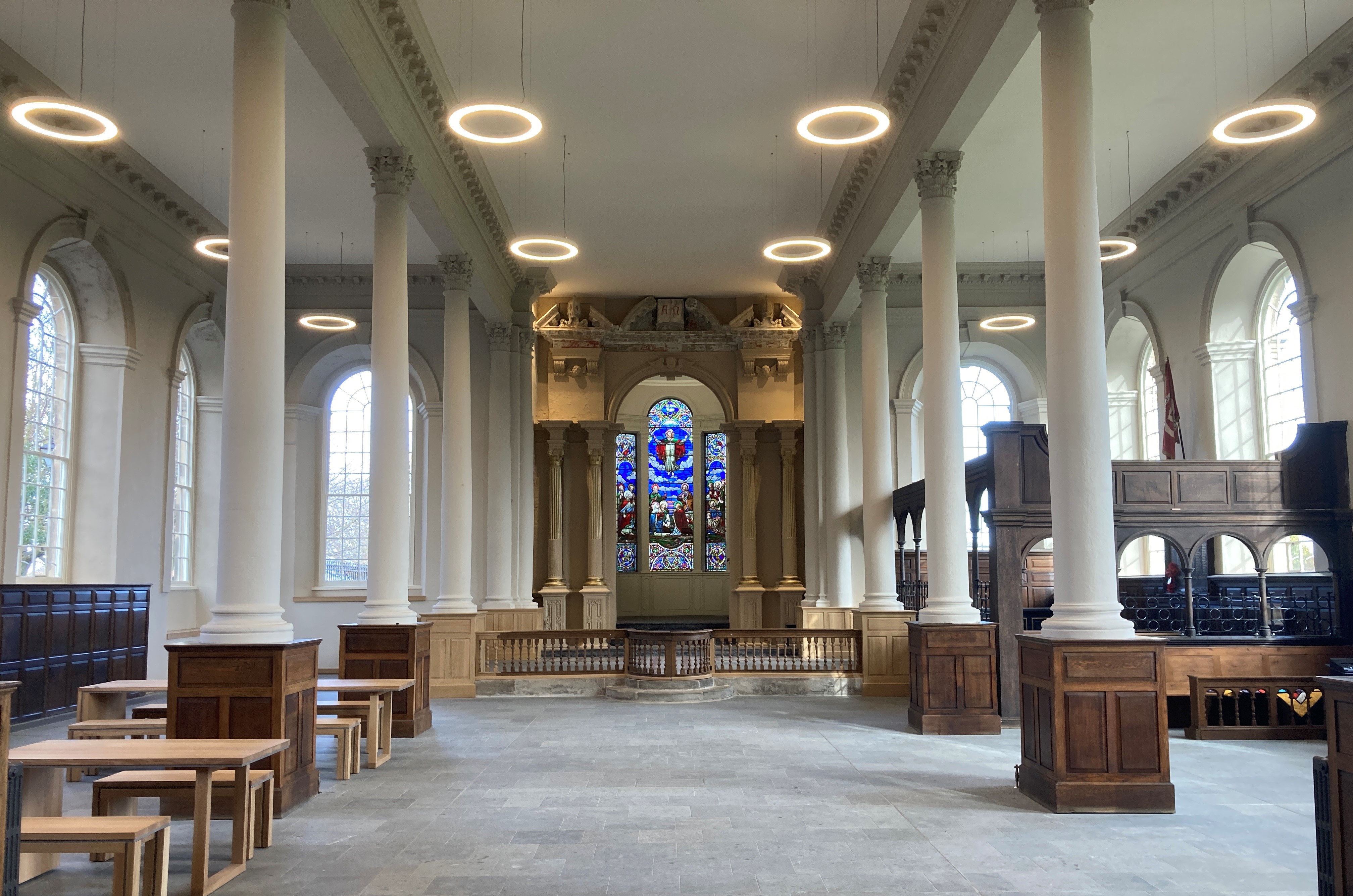 Mosedale Gillatt Architects Ltd — 17 Nineteen looking towards the chancel arch down the nave