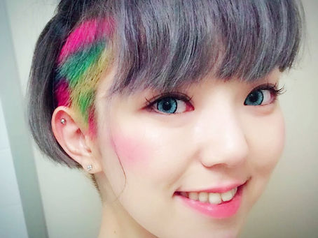 Galaxy rainbow hair ( 4pics )