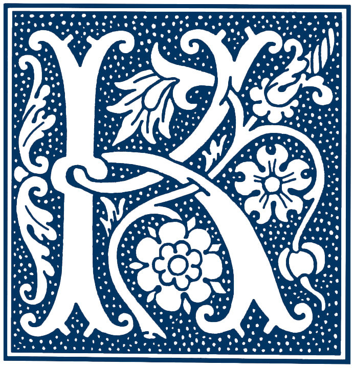 Thumbnail: Rose Alphabet "K"