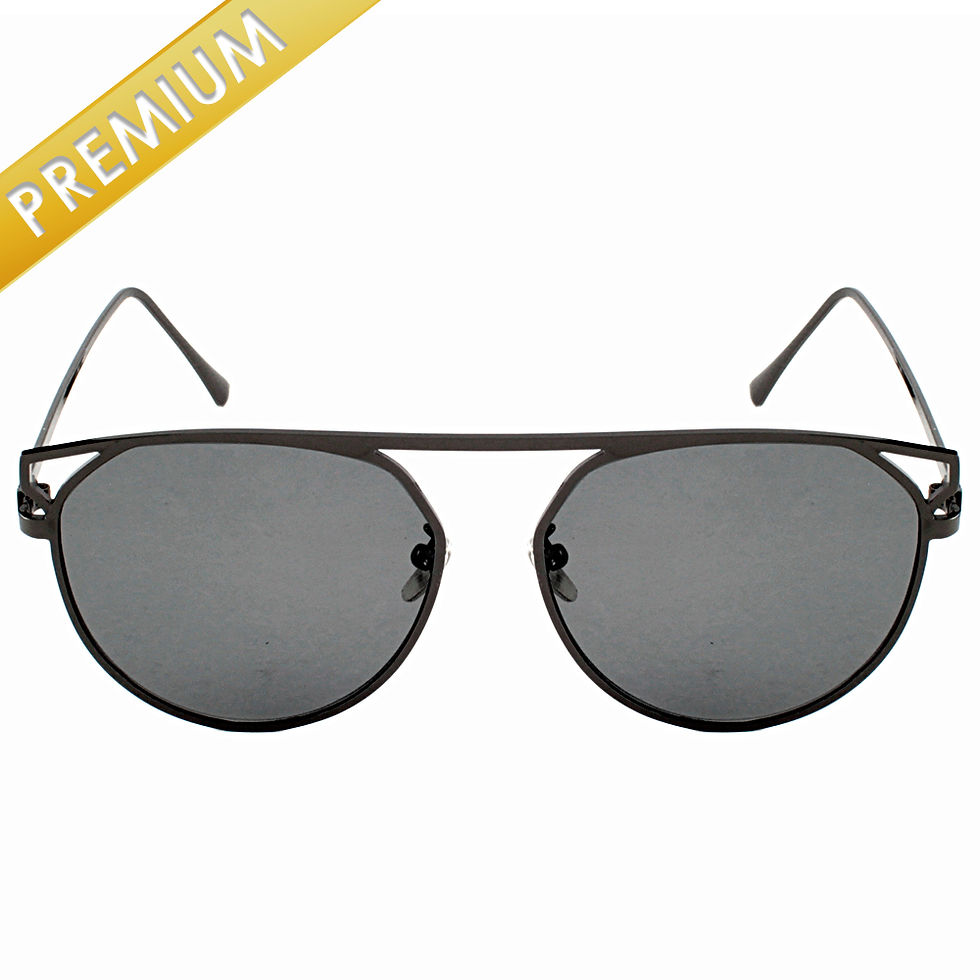 LENTES UNISEX MODELO AVIADOR PREMIUM ARMAZÓN ULTRA DELGADO EN COLOR NEGRO