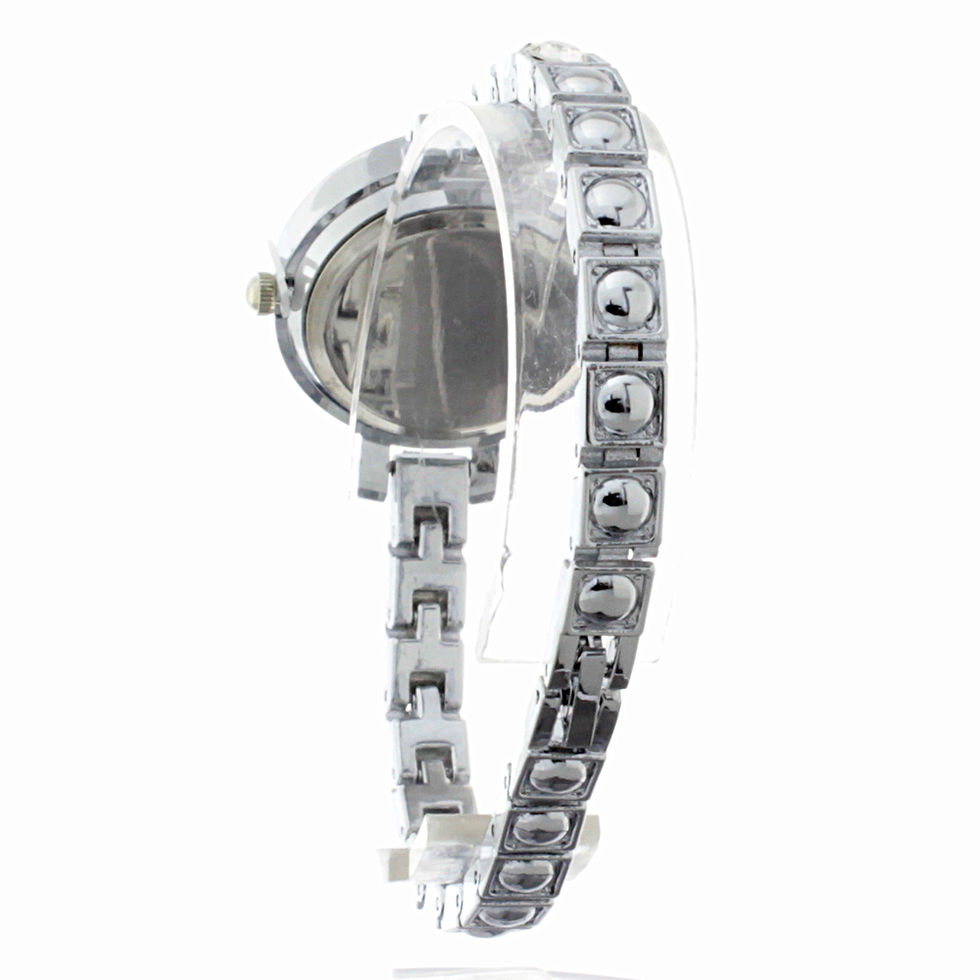 Miniatura: RELOJ STEEPLE ANÁLOGO CARATULA CON TORRE EIFFEL ZIRCONIAS INCRUSTADAS CRISTAL MI