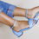 Miniatura: SANDALIAS SOBRIA FLOR AZUL BABY