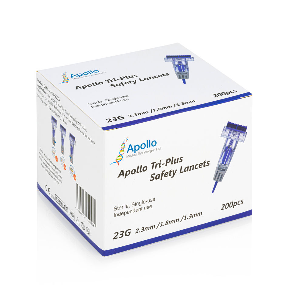 Apollo Tri-Plus Adjustable Safety Lancet