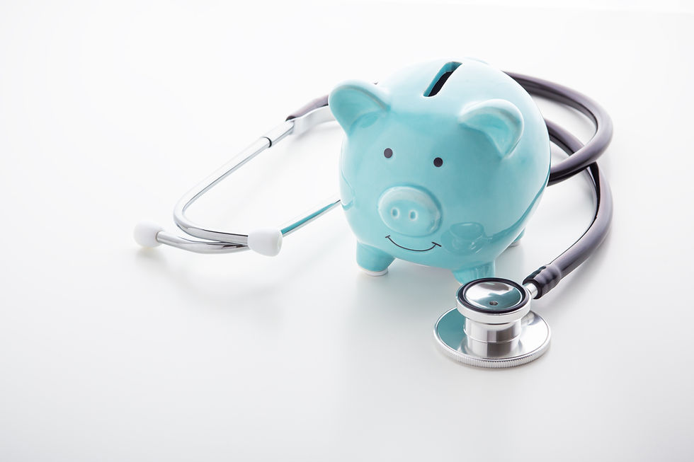 Piggy bank with stethoscope on white table, health saving account, hsa concept.jpg