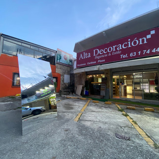 Revestimiento de pared con placa de PVC tipo Espejo para interiores