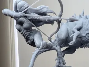 Actual unpainted resin model of The Duel printed by Maximum Minis