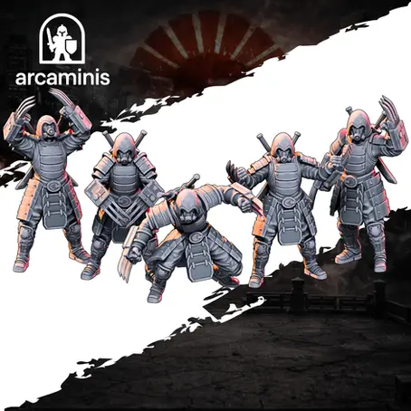 Painting the Shogun Legion: Black Lacquer, Crimson Plates and Cyan Optics