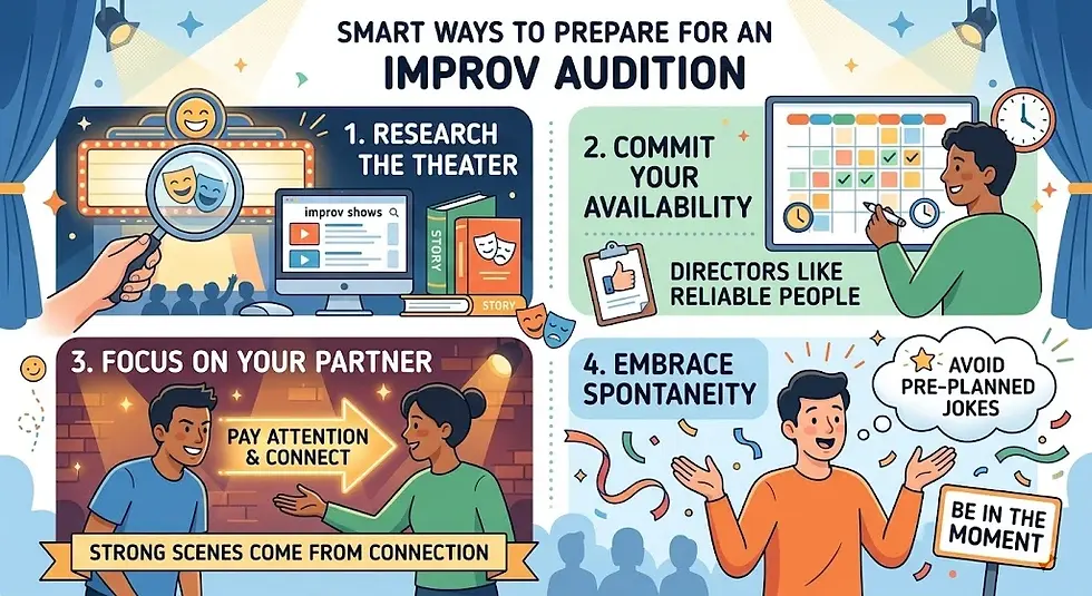 Improv audition preparation tips