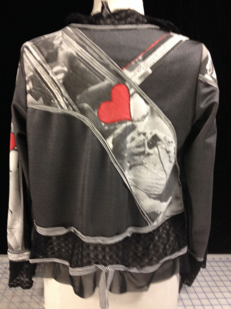 Swingy jacket back.