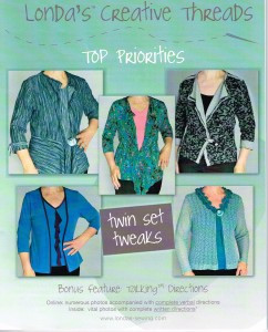 Twin Set Tweaks Talking Pattern - neat stuff to do/change on any basic knit top pattern.
