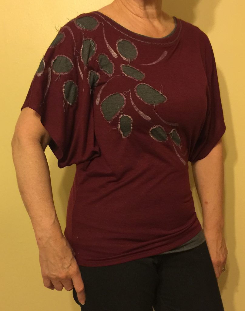 finished 'Alabama-Chanin' top