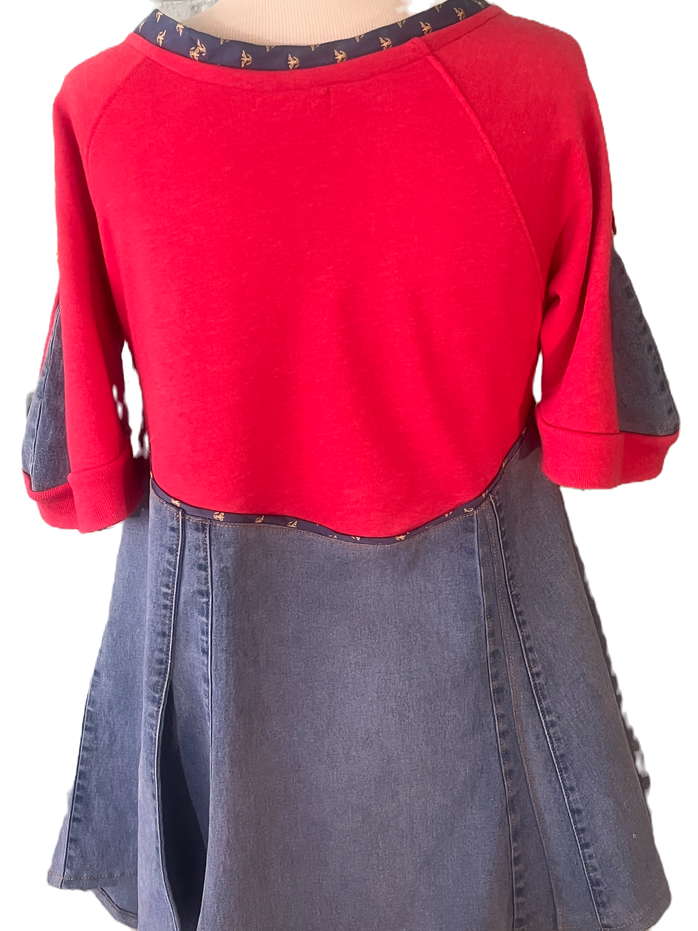 Thumbnail: Sweatshirt + Denim Patriot Tunic - XL