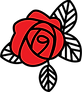 Rose rouge