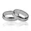 Miniatura: anillos de bodas canal profundo de Joyería Caracas! Estos elegantes anillos están elaborados en oro de 18 k