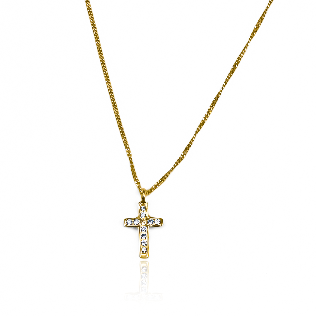 Gargantilla cruz mini cubana