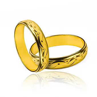 anillos de boda Happy Love de Joyería Caracas! Hechos con oro de 18k
