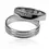 Miniatura: Argollas de matrimonio match love cristal en nuestra Joyería Caracas de oro de 18k, garantizadas con certificado de calidad.
