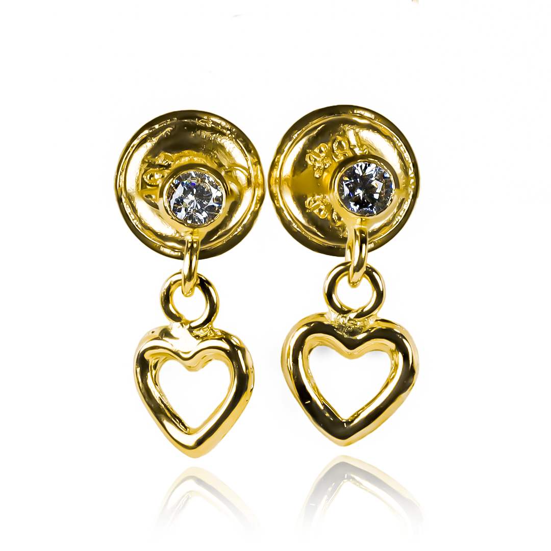 Corazón silueta colgante cristal