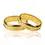 Miniatura: anillos de bodas canal profundo de Joyería Caracas! Estos elegantes anillos están elaborados en oro de 18 k