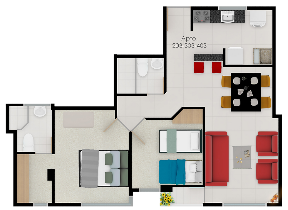 Apartamento tipo 3