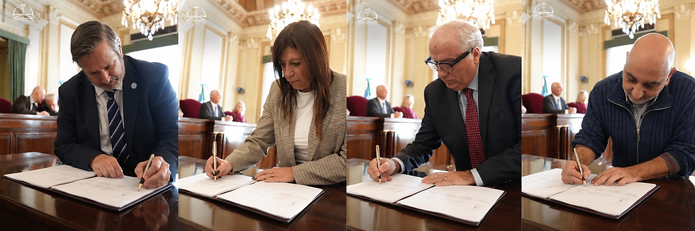 En orden: Matias Javier Rappazzo, Erika Rodriguez Meroni, Bienvenido Rodriguez Basalo, Hugo Daniel Russo (Fuente SCBA)