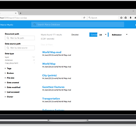 search enterpise spatial data records
