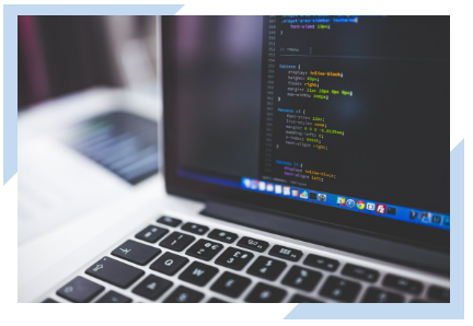 Software developer programming application.