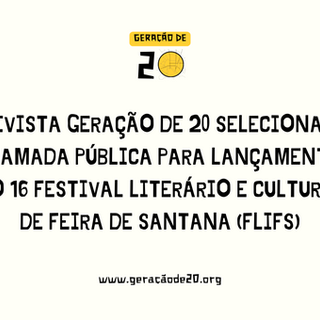 Geração de 20 marca presença na FLIFS 2023 com lançamento de Revista e livreto de poemas