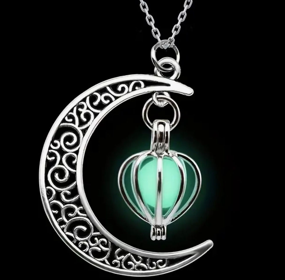 Thumbnail: Silver Crescent Moon Necklace