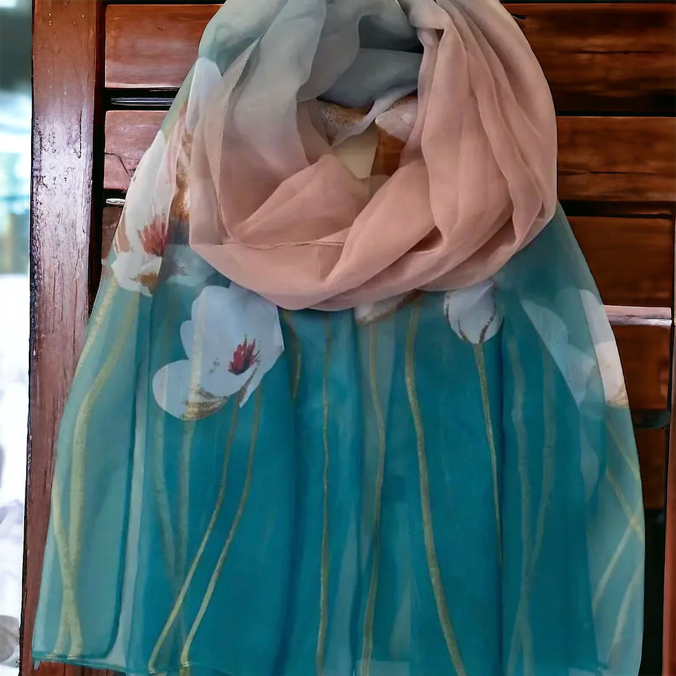 Thumbnail: Oversized Silky Lightweight Scarf / Sunscreen