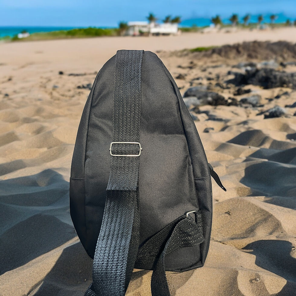 Thumbnail: Small Lightweight Black Sling Bag