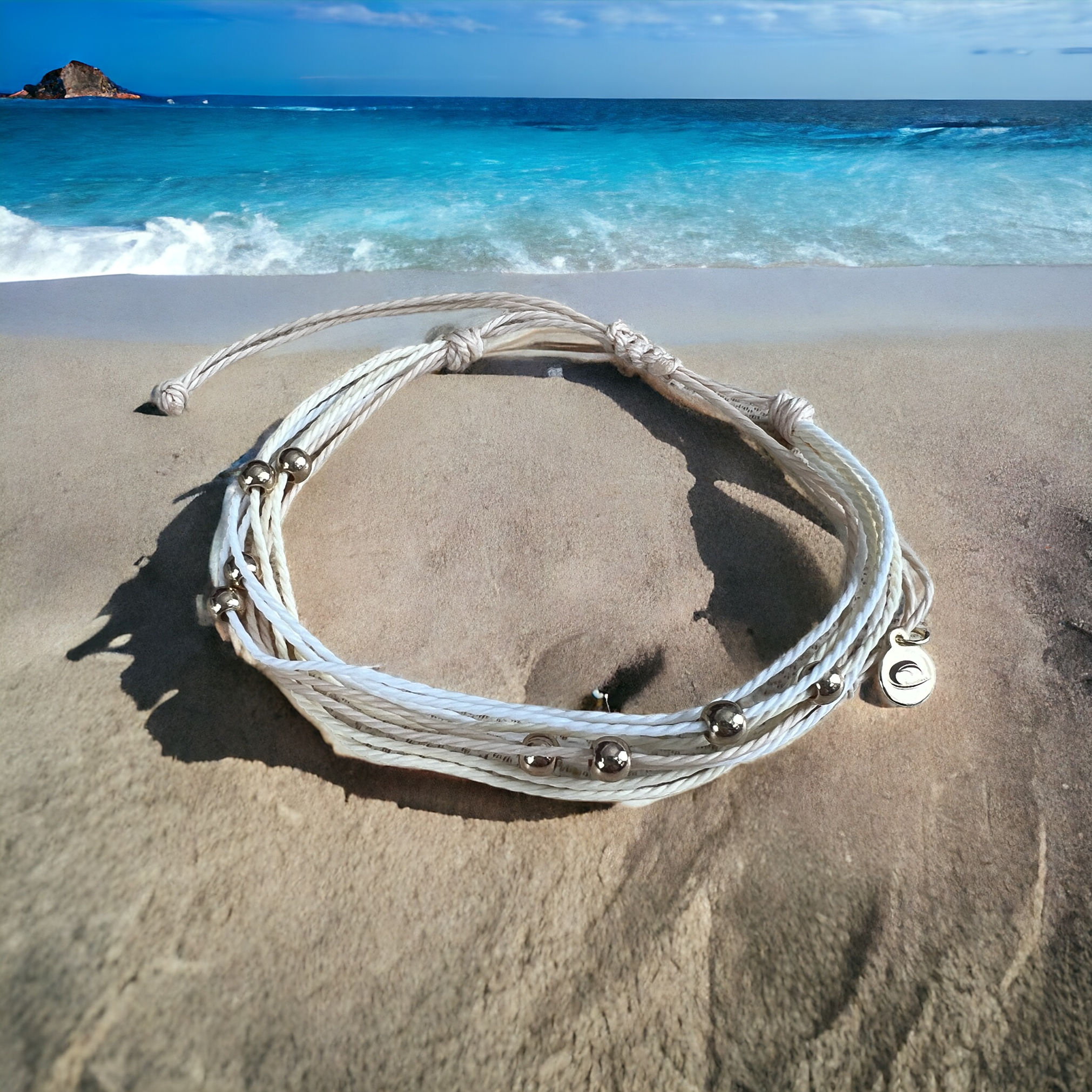 Multi Strand Cord Bracelet with Seed Bead Accents