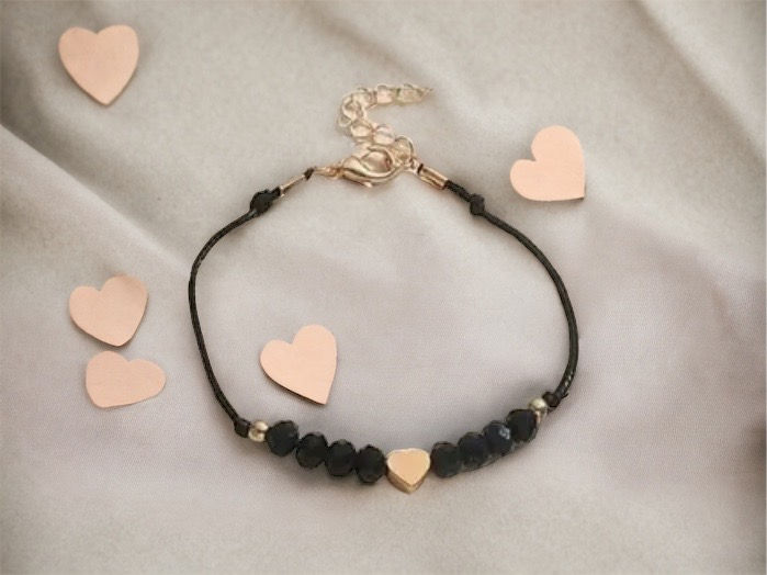 Thumbnail: Beaded Bracelet with Heart Charm