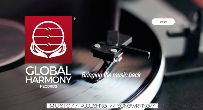 Website Build-Out for Global Harmony Records